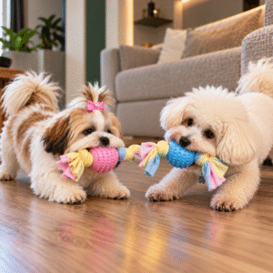 Pelota con moñitos